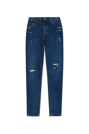 DOLCE & GABBANA タメシカコシンス FTCZQDG8JQ1 S9001 Niebieski Jeansy z efektem `vintage` Dolce & Gabbana